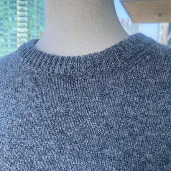Acne Studios Oversized Gray Lambswool Sweater Dress - Size Small - Picture 13 of 17
